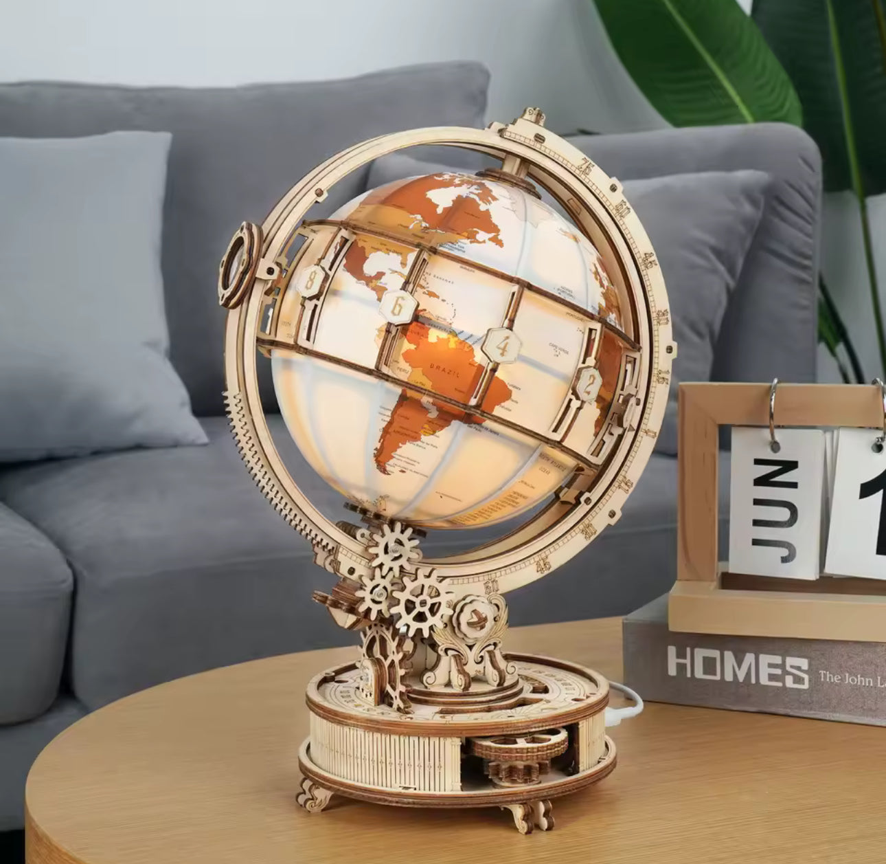 Handmade Wooden Globe | By My Dad!
